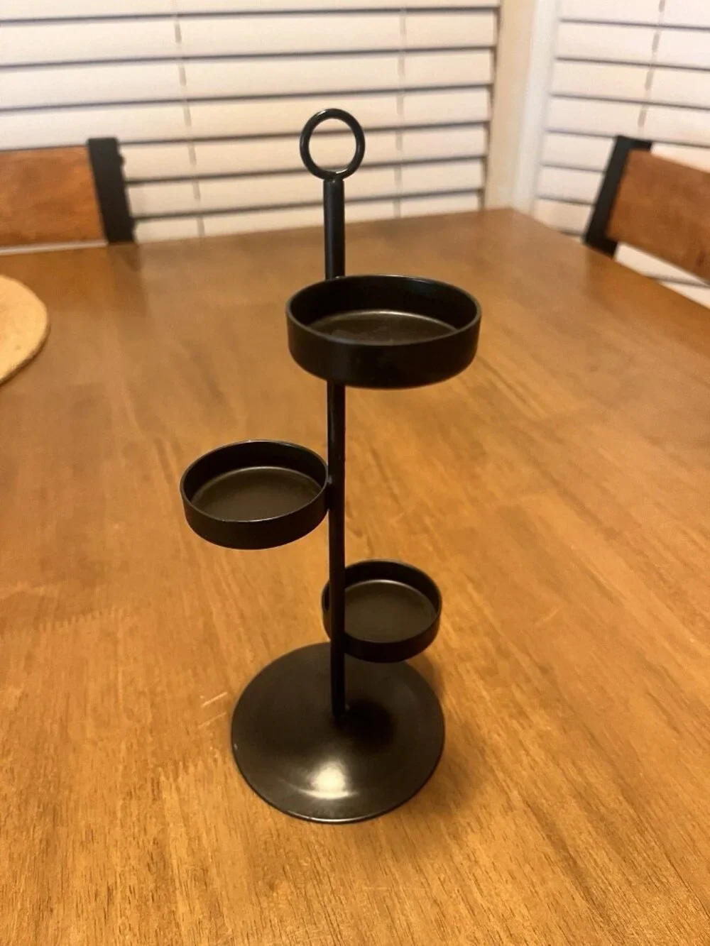 Partylite Universal Tree 3 tier tealight candle holder - Black Metal 8.5